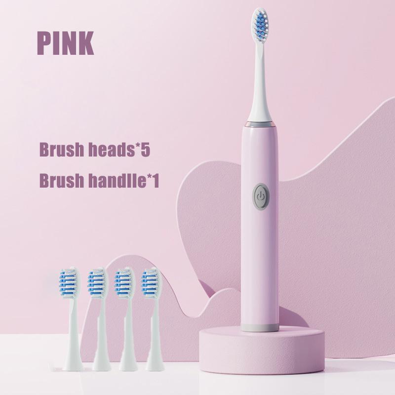 Sonic Electric Brushes for Teeth Household Vibrating Adult Toothbrush Battery Powered Lightweight Travel Electric Toothbrushes