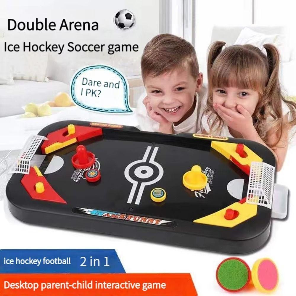 Plastic Desktop Soccer Ice Table Game Board Games Kids Air Hockey Toy  Playing Prop