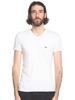 EMPORIO ARMANI One-Point V-Neck Short Sleeve Undershirt [EAU110810CC729] White / 2XL [Parallel Import]