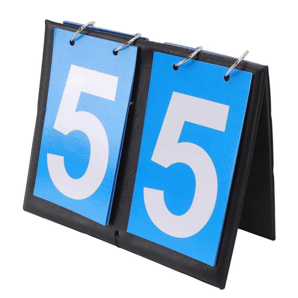 Digit Flip Scoreboard Portable Large Card Water Repellency Filp Sports Score Keeper for Basketball