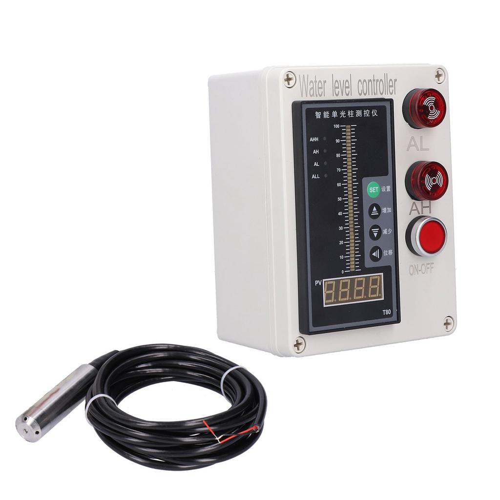 ALS136 Liquid Level Indicator Tank Water Level Controller Instrument with Alarm AC 200V