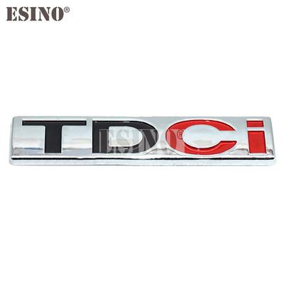 Stylizacja samochodu 3D TDCI Metalowy emblemat na klapę bagażnika z tyłu nadwozia, metalowy, ze stopu cynku, naklejka samoprzylepna na tylną klapę samochodu Kuga Explorer Transit