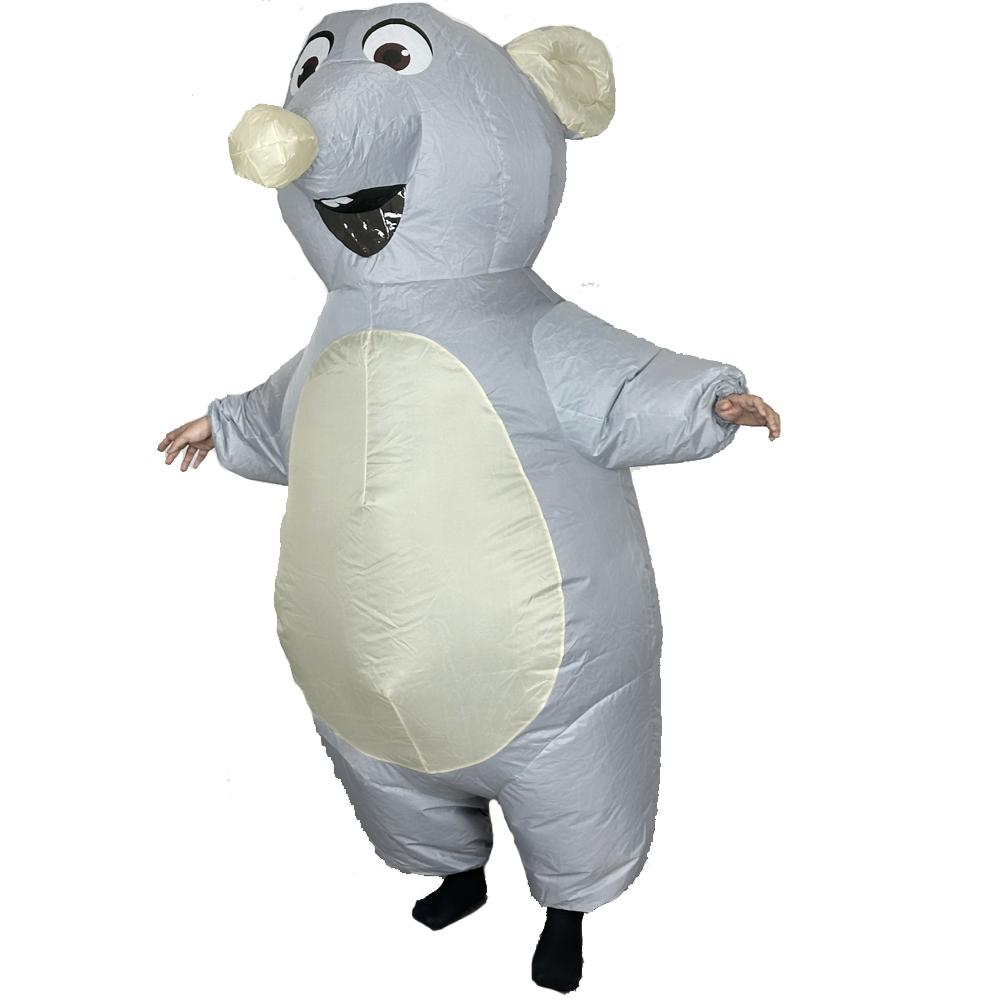 Disfraz Inflable de Ratón para Adulto Disfraz de Cosplay de Ratón Rata Hinchable Divertido Disfraz de Cosplay para Fiesta de Halloween Carnaval Traje