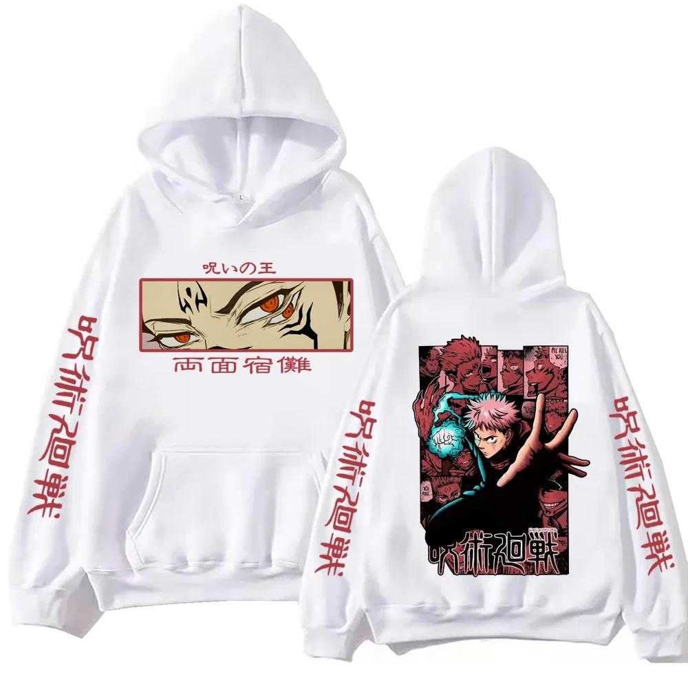 Jujutsu Kaisen Itadori Hoodie Man Woman Harajuku Long Sleeve Pullover Tops Sweatshirt Gift