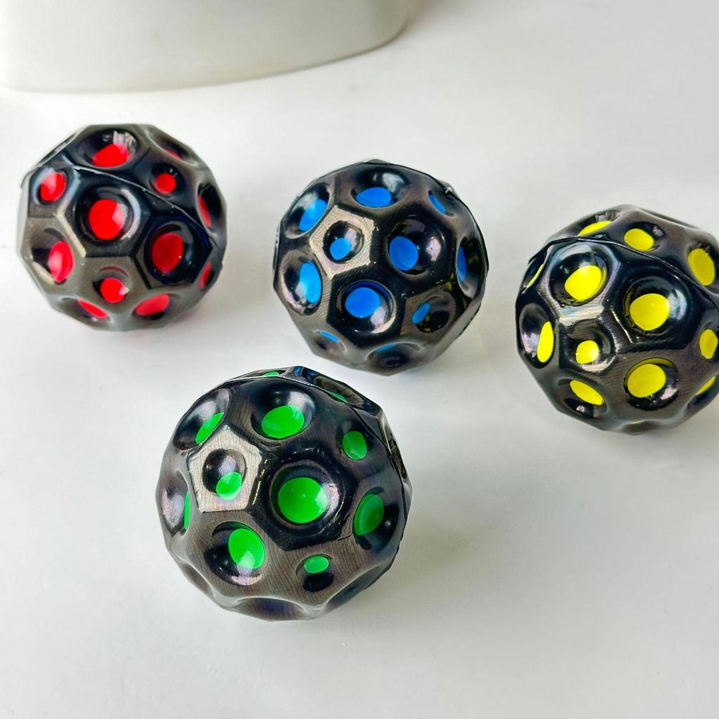 7cm High-Rebound PU Bouncy Ball - Coral Moon Rubber Wrist Toy, Hot Seller