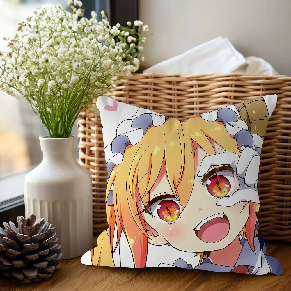 Miss Kobayashi's D-Dragon Maid Pillowcases Home Bedding Decorative Pillow Cover Wedding Super Soft Pillow Case