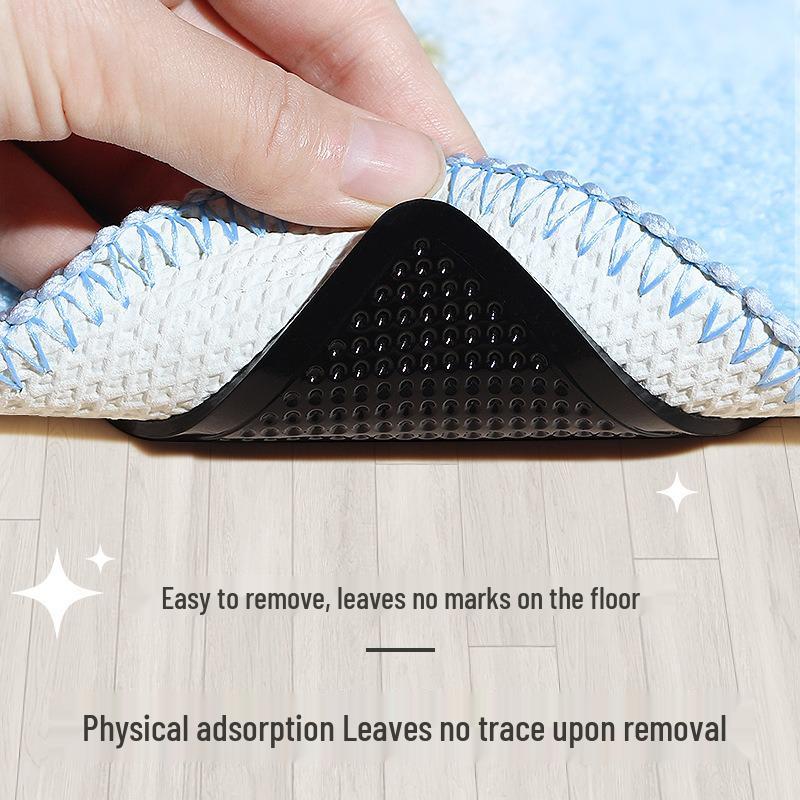 Anti-Slip Washable Nano Carpet Stickers – No Residue, Traceless Adhesive Triangles