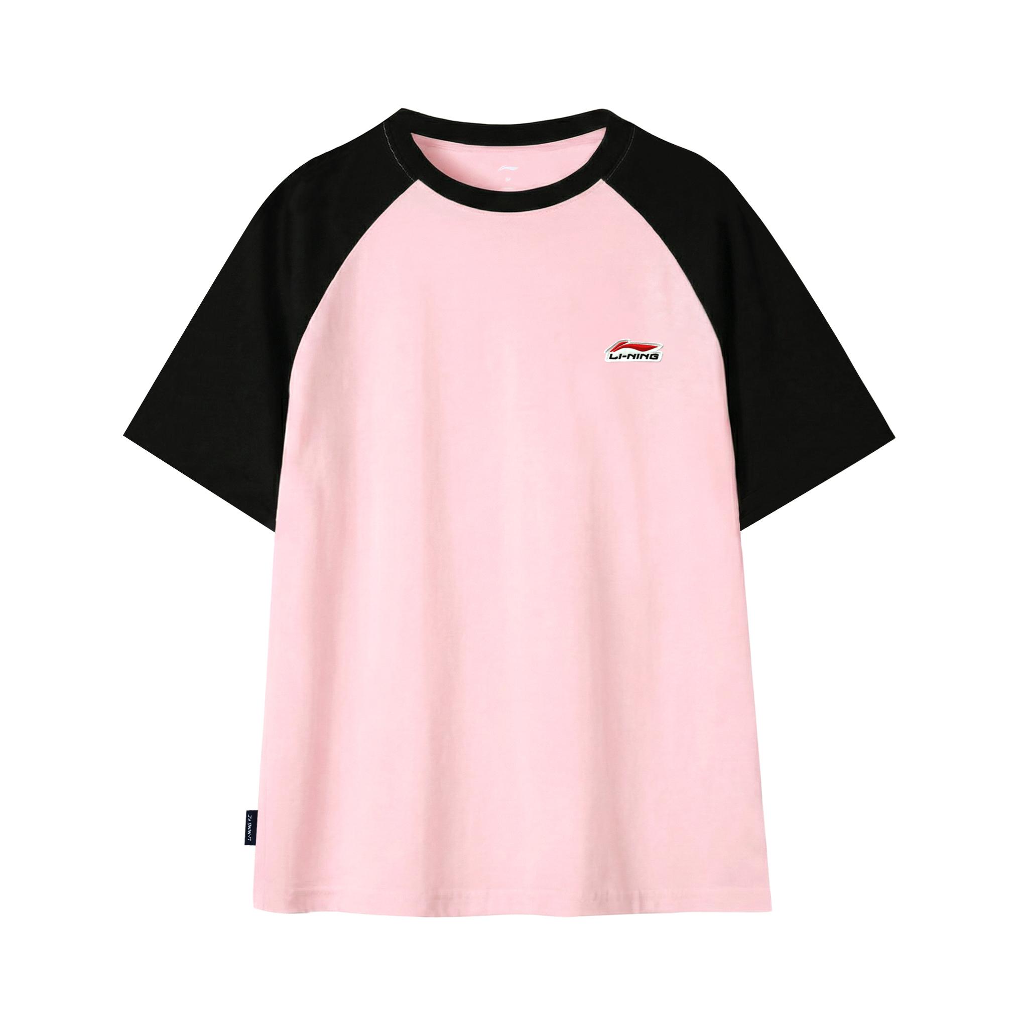 Li Ning T Shirt Unisex Black Pink YHSU169-2 3XL