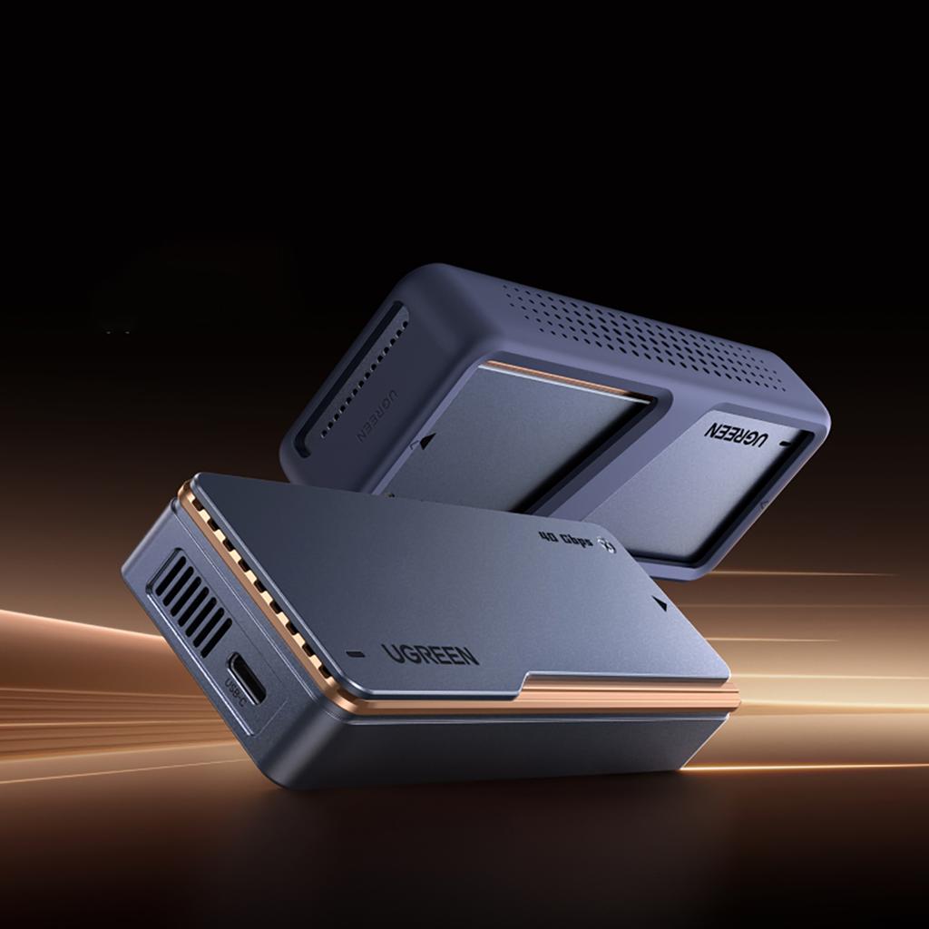 M.2 NVMe SSD Case with Active Cooling USB4 40Gb/s - Gray