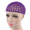 Soft Rayon Knit Snood Hat Mesh Hair Net Hair Care Cap Crochet Sleeping Night Cover Turbans