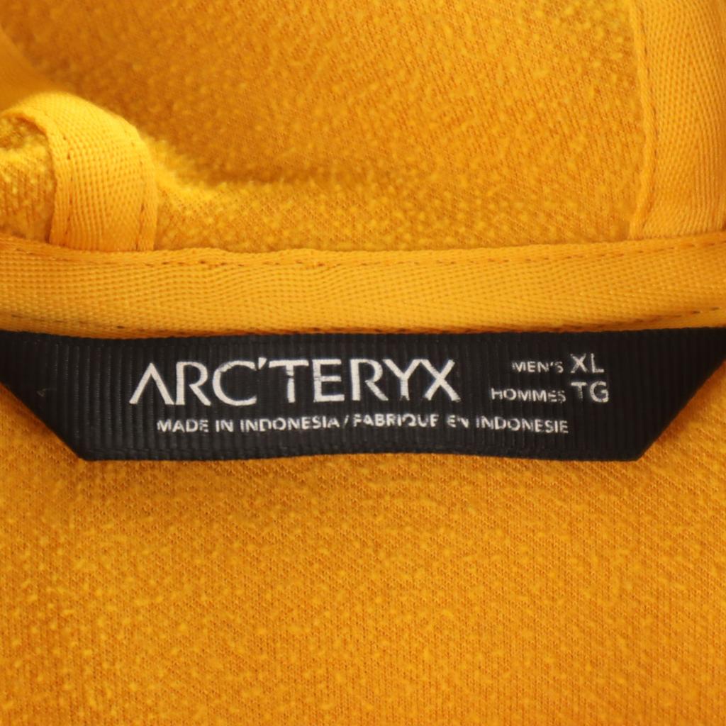 ARC'TERYX Long Sleeve Zip Hoodie XL Mustard Men's Used