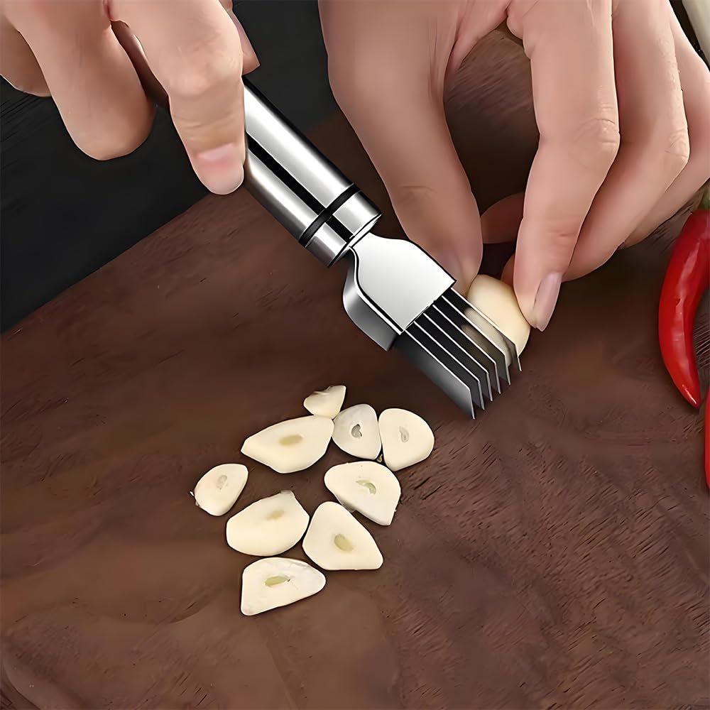 YUHENGCT Green Onion White Onion Julienne Vegetable Chili Pepper Julienne Stainless Steel Kitchen Onion Perforation Commercial Convenient Accessory