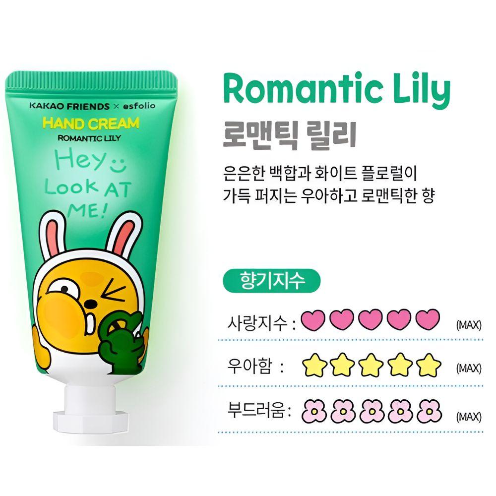 Kakao Friends X ESFOLIO Look At Me Hand Cream 5 Types Gift Set Moisturizing Hand Care Set