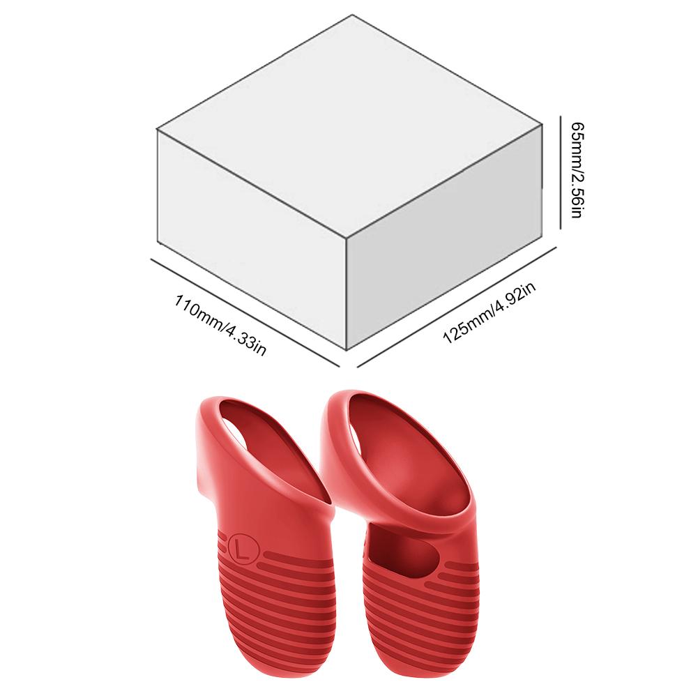 1 para silikonowych uchwytów na kontroler, antypoślizgowy pokrowiec ochronny z regulowanym paskiem, akcesoria VR do Meta Quest 3