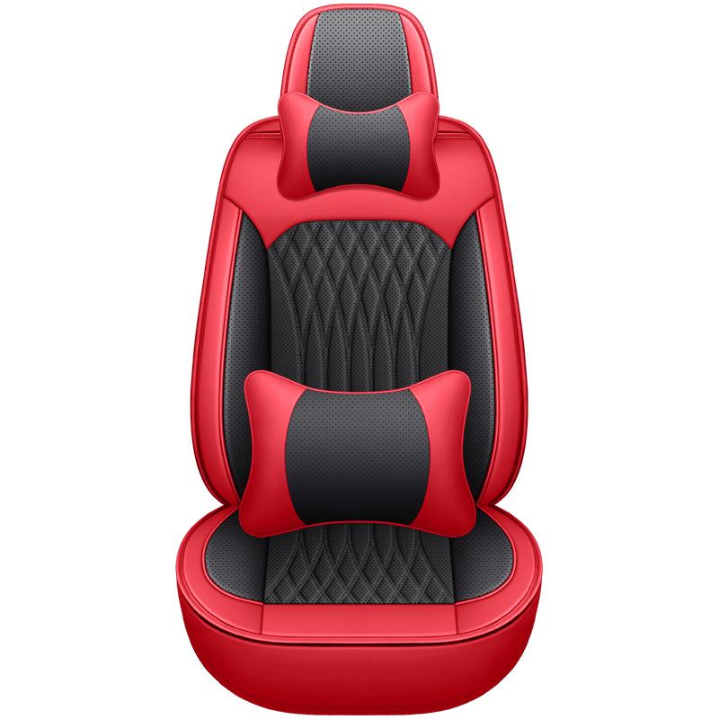 Universal Full-Wrap Nappa Leather Sports Car Seat Cover Cushion