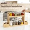 Bamboo Double-layer Kitchen Storage & Cosmetics Organizer Rack