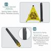 Foldable Slippery When Wet Sign Triangular Cone-Shaped Safety Warning Cone  Caution Zone