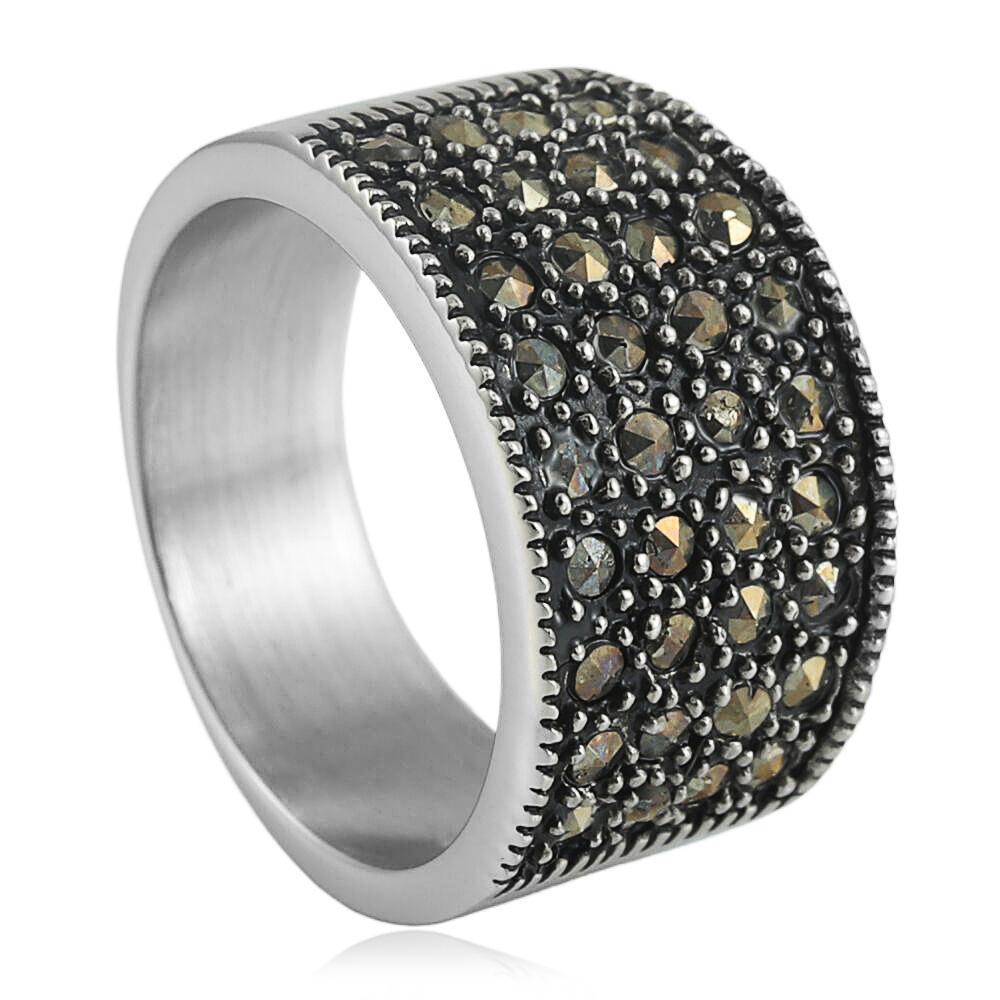 European and American Jewelry Gemstone Ring Retro Trendy Girl Personalized Gemstone Ring 2026 no. 5
