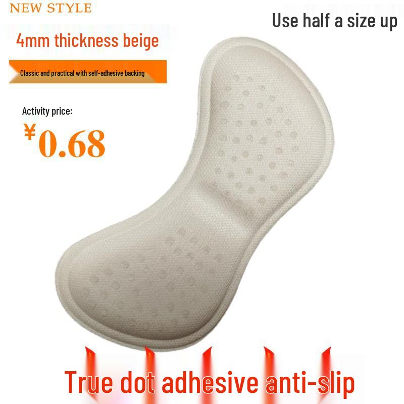 4D Anti-Slip Blister Prevention Heel Pads - Thickened Half Insole Shoe Sticker for High Heels