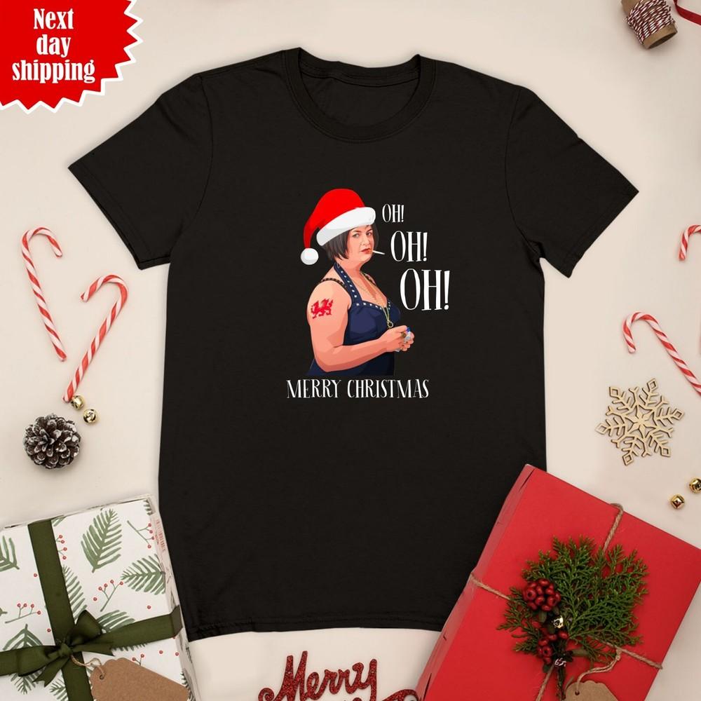 

Oh Oh Oh Nessa Merry Christmas T Shirt Printed Funny Design Xmas Gift Tee Tops 4XL