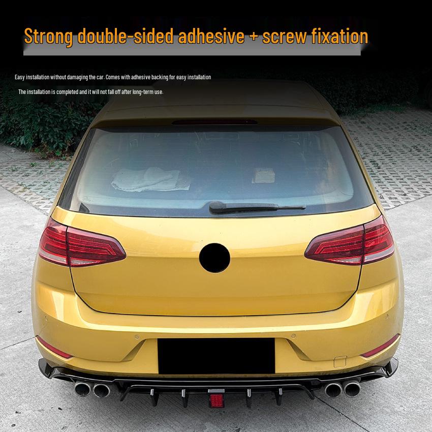 Compatible with Volkswagen Golf MK7.5 TCR GTI (2017-2019) Rear Lip Spoiler.