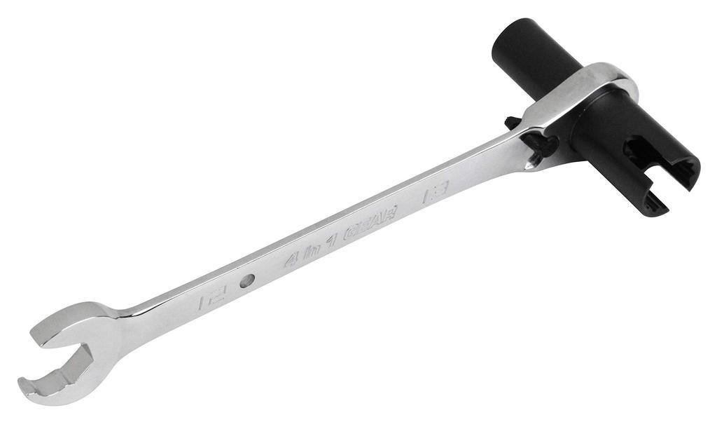 SK11 DEVICE Lifting Band Ratchet Wrench 10 X 13mm 12mm with Thumb Screwdriver Multi-Function Wrench, DVC-401W, 72-Tooth Gear, Socket, Spanner,