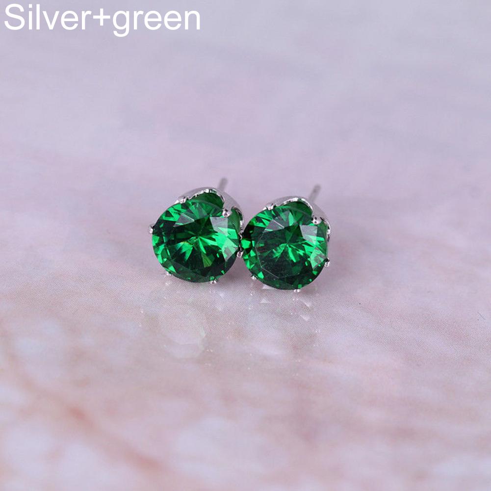 Smart Cubic Zirconia  Ear Stud Earrings Wedding Gift