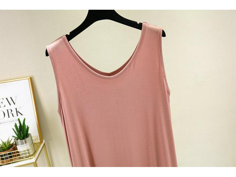 Women's Plus Size Modal Sleeveless Mid-Length Camisole Nightgown