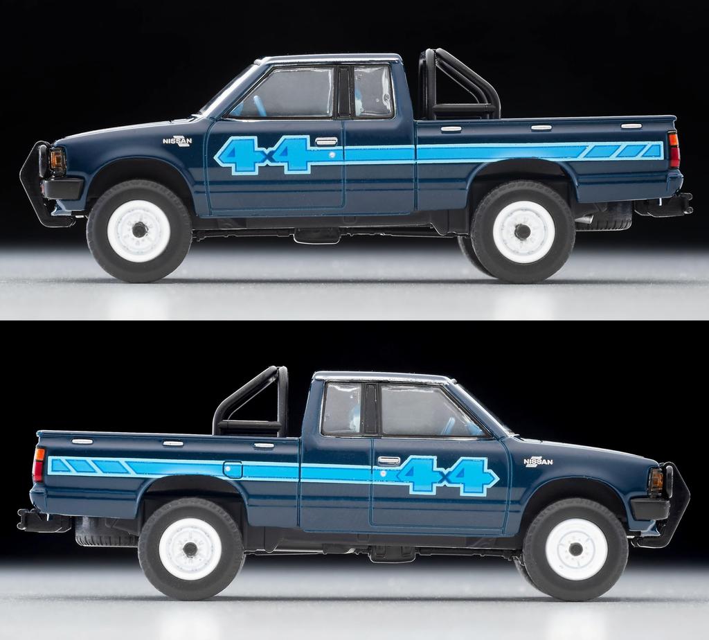 TOMYTEC Tomica Limited Vintage Neo Nissan Truck 4X4 King Cab Severoamerická specifikace Modrá hotová verze 332855 1/64 LV-N321b