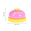 Pet Dog Potty Training Bell with Flat Wide Button for Easy Ringing Pleasant Loud Sound Works In Another Room Pink Black