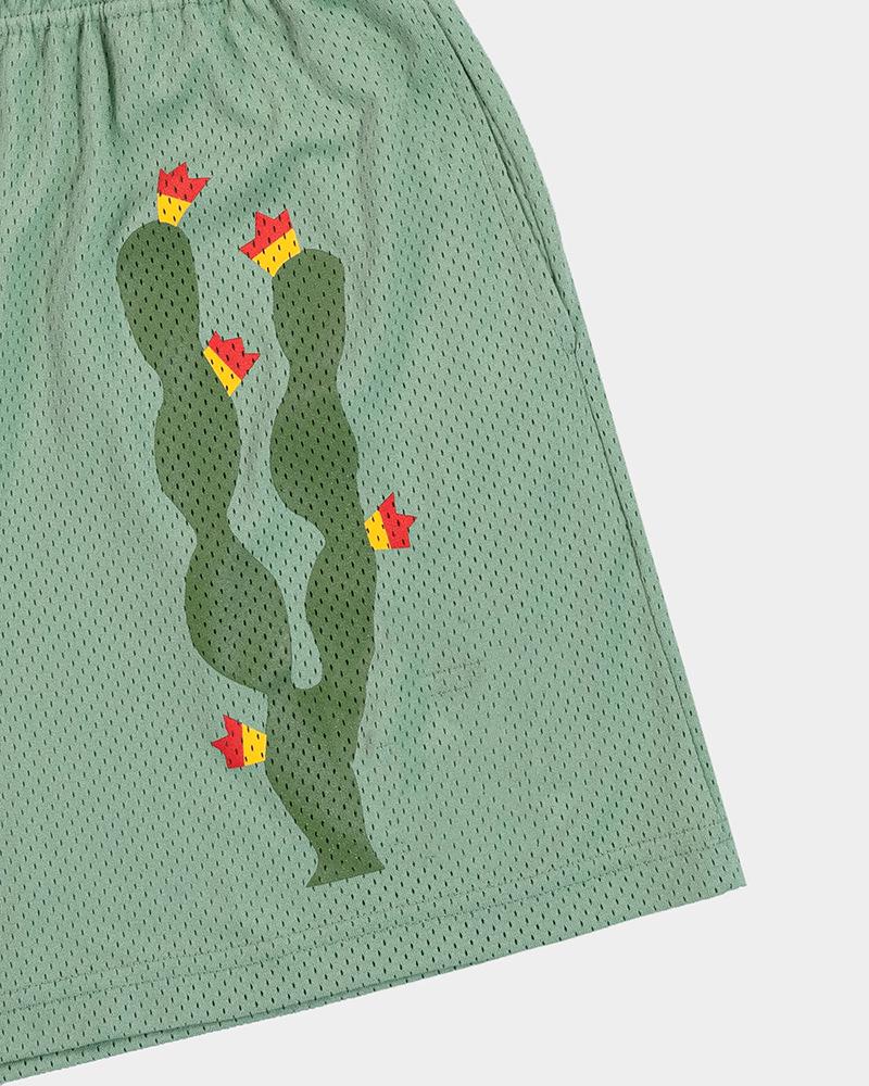Pantaloncini da uomo in rete di cactus ad asciugatura rapida - per Corsa all'aperto e Spiaggia