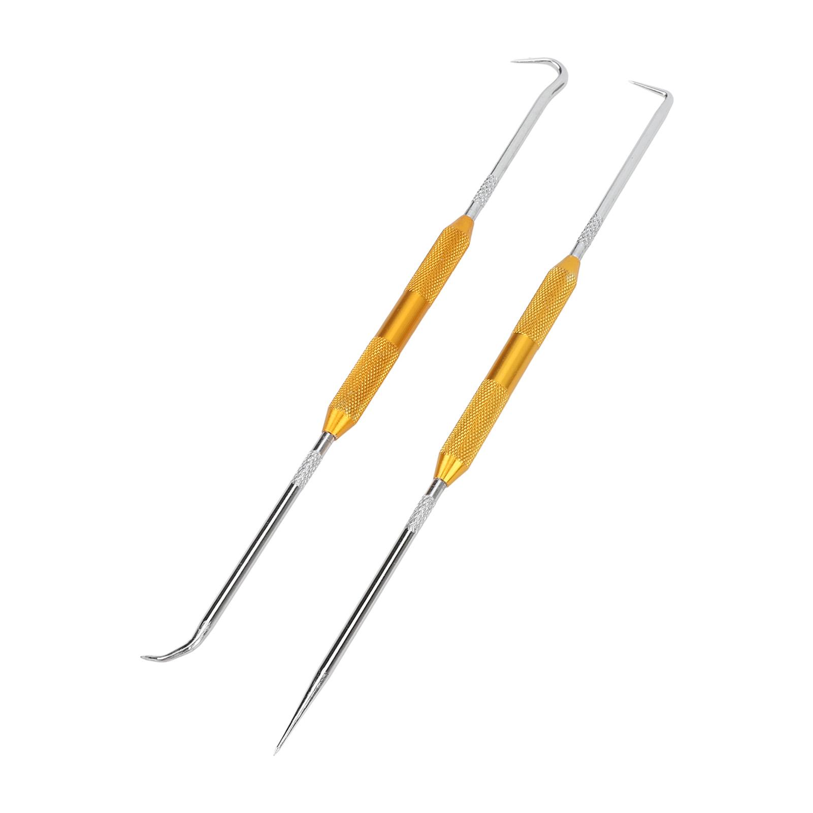 

Набор крючков и пик из 2 шт. Прецизионный автомобильный набор пик из нержавеющей стали для снятия автомобильных сальников