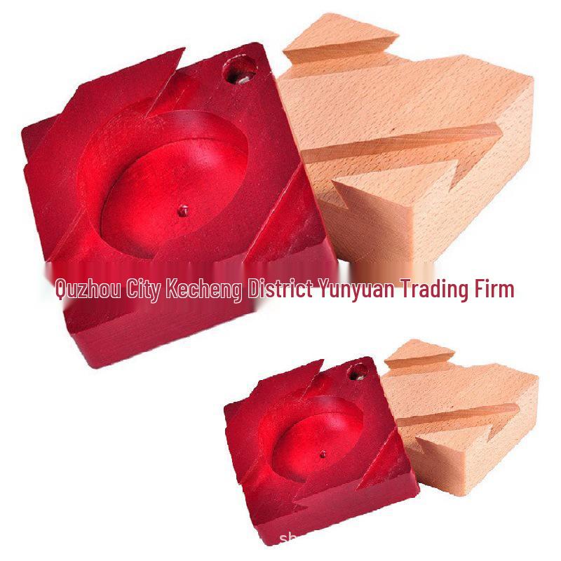 Vintage Three-Fold Magic Box: Kongming Lock Puzzle for Creative Escape Room Experience