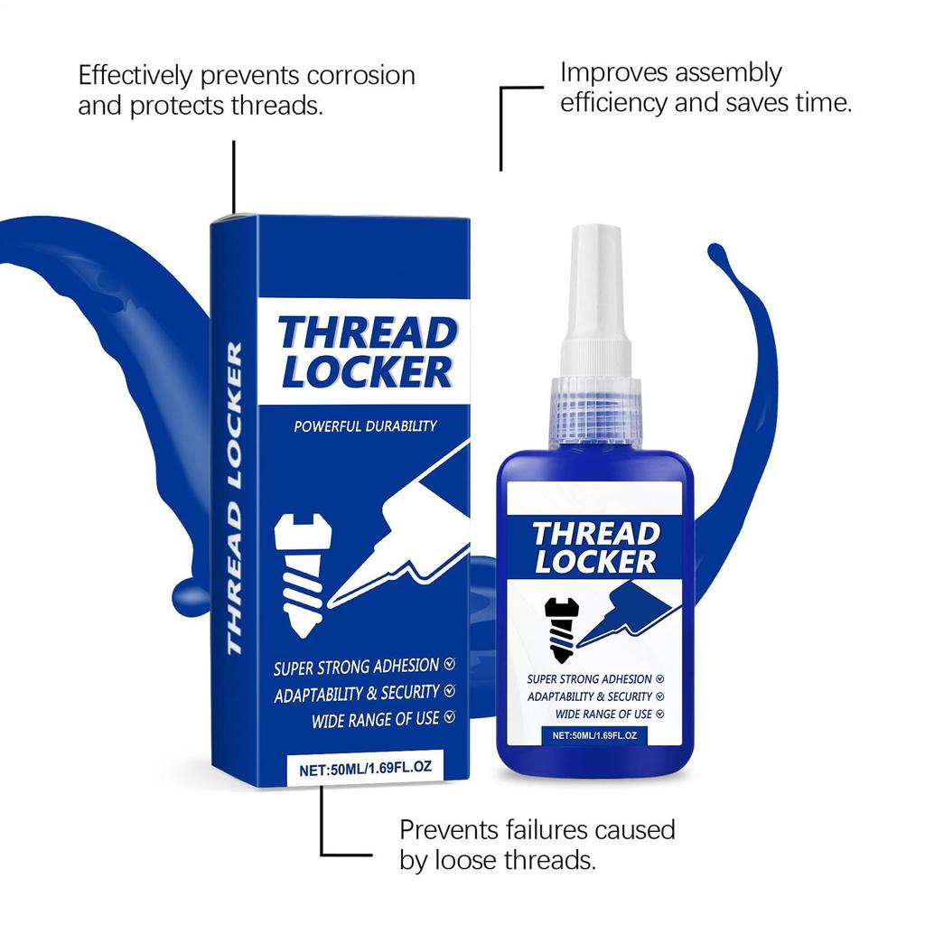50Ml Removable Threadlocker Metal Glue Screw Lock Glue Waterproof Sealant Adhesive For Repair Industrial Construction