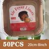 50/100pcs Non Stick Air Fryer Liners Paper For Baking Microwave Ovens Easy To Clean Oil Absorbing Perfect For Healthier Cooking