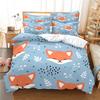 3D Kleiner Fuchs Bettwäscheset Queen Bettwäsche Bettbezug Set Bettwäscheset Bettdecke Baumwolle Queen Schlafzimmer Bettbezug Set Bettset Bettwäsche