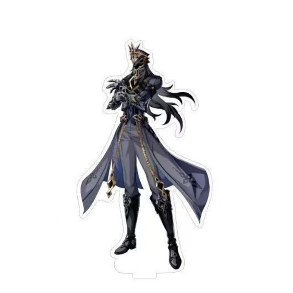 Game Peripheral Fatui Series Acrylic Plaque Desktop Ornaments II Dottore Regrator II Capitano Cosplay Stand Model Desk Display