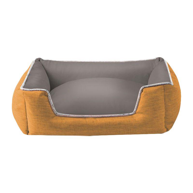 

Plush Nest Dog Cat Pet Bed Comfy And Removable For Easy Cleaning оранжевый