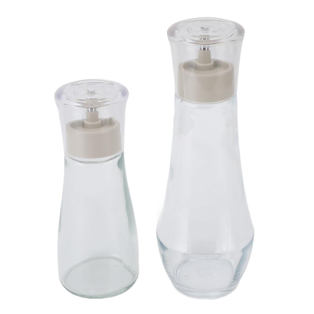 2 STK Munnskyll Dispensere Rustfritt Stål og Glass Multifunksjonell Påfyllbar Munnskyll Dispenser D