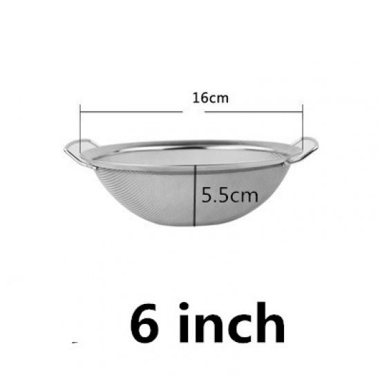 

Хранение масла с ситечком для масла для жарки, корзиной, чашей, инструментами шеф-повара, сеткой для утечки масла, фильтрующей сеткой из нержавеющей стали, жареным масляным шлаком 6inch 16xH5.5cm