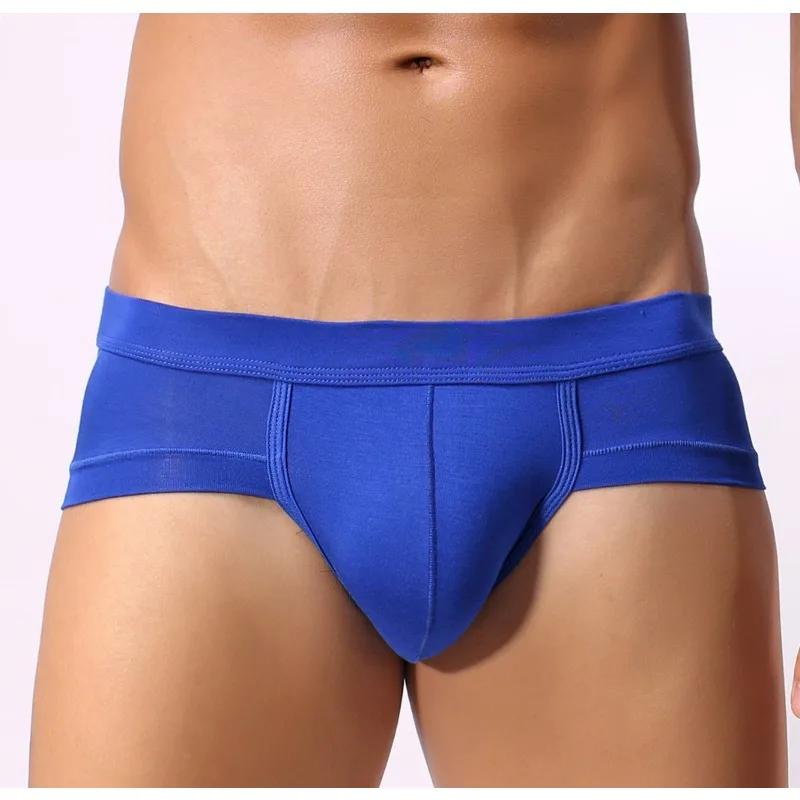 U Convex Pouch Briefs For Men Sexy Underwear Soft Panties Mini Boxer Brief Bikini Trunks Breathable Underpants Solid Lingerie