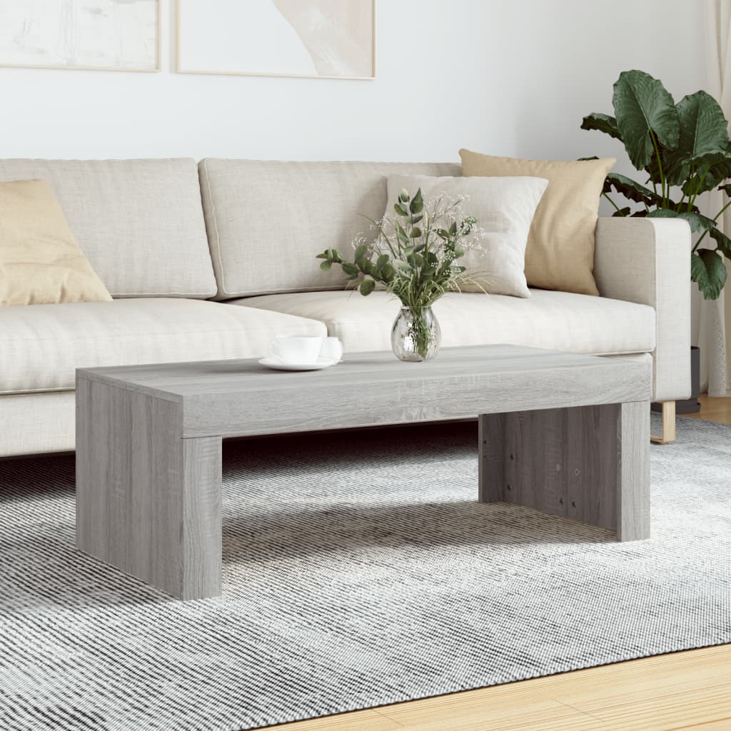 Coffee Table Gray Sonoma 102 X 50 X 36 Cm Engineered Wood