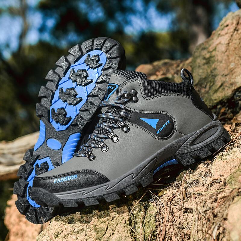 Large size 2026 autumn and winter new outdoor fashion casual hiking shoes men's high-top sports hiking shoes men's shoes