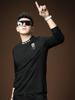 European Long-Sleeve T-Shirt for Men, 2025 Autumn New Fashion Brand, Semi-High Collar, Slim Fit, Rhinestone Embellished Base Shirt, Men's T-Shirt