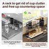 Double-Layer Desktop Cup Holder Household Inverted Drainage Rack Tea Set And Tea Cup Storage Organizer Kitchen Accessories