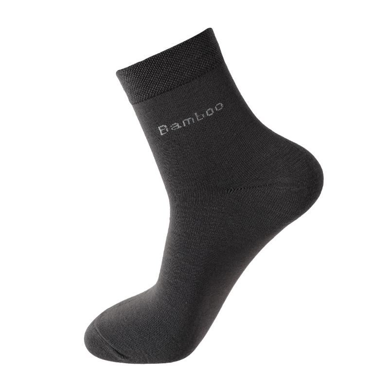 

Мужские носки из бамбукового волокна, деловые, дышащие, компрессионные, повседневные, дезодорирующие, носки средней длины One size