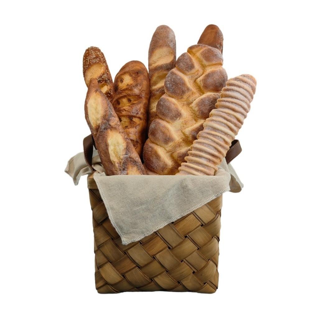Soft PU Faux Bread Realistic Interesting Imitation French Bread Non-Toxic Decorative Artificial Lye Bread Window Display