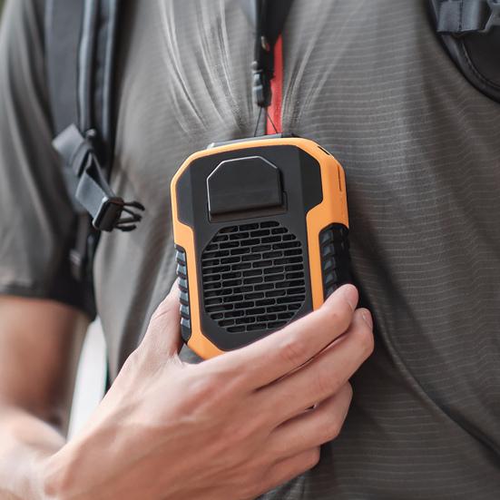 Cooling Fan Multi-purpose Rechargeable Summer Outdoor Strong Wind Neckband Hanging Waist Portable Fan