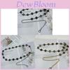 Metal Waist Chain For Women With Four Leaf Clover Pendant Summer Fashion Accessory
