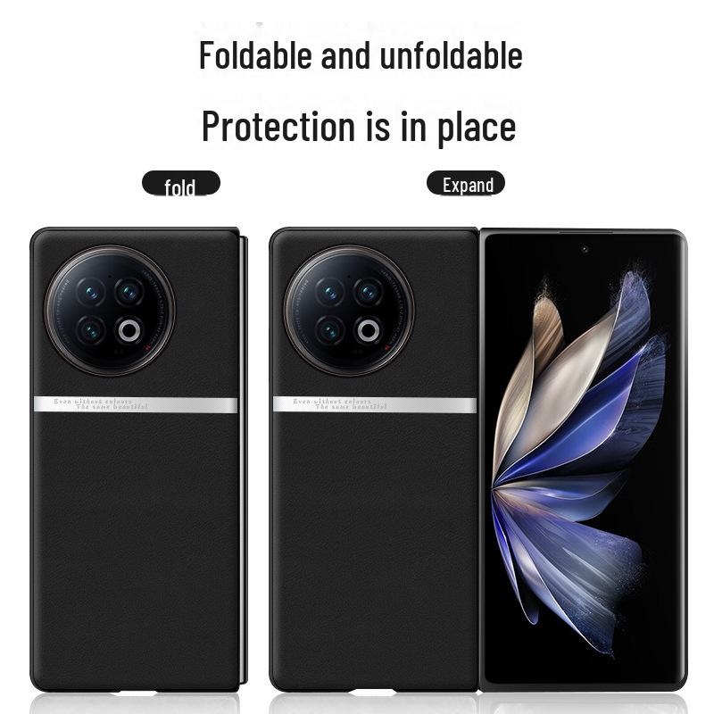 VivoXFold2 Liquid Leather Case: Anti-Fall & Anti-Fouling Protective Cover